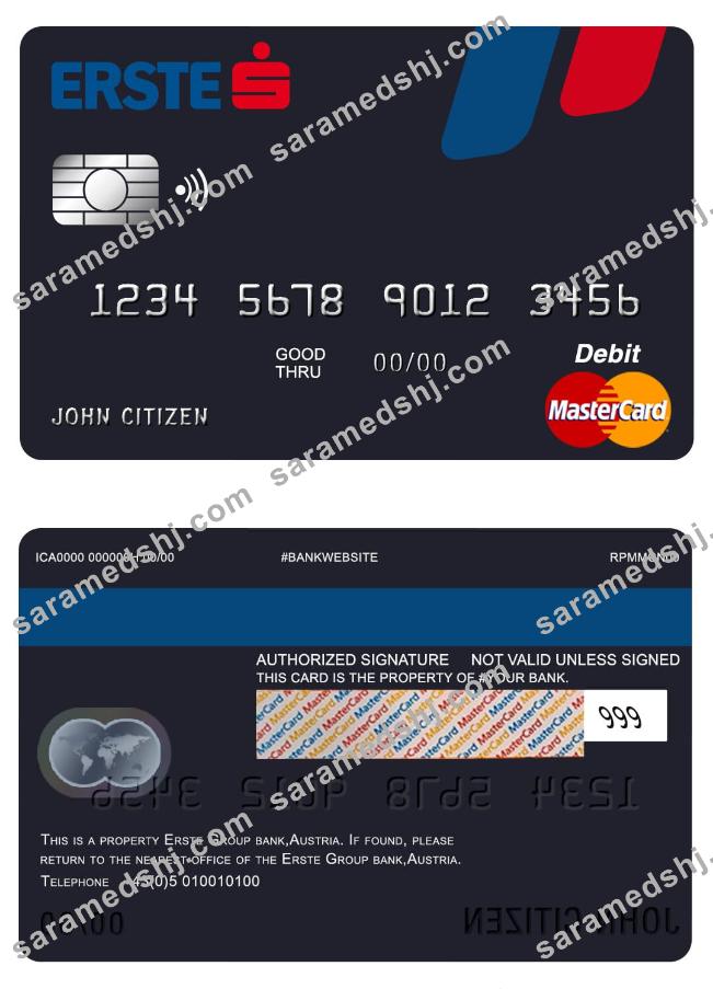 Austria Erste Group bank mastercard